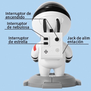 Miniatura 2 de Astronauta Proyector Rgb Led Luces Galax